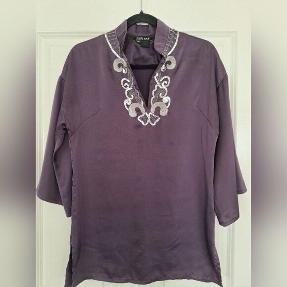 Timeless Naeem Khan tunic top size xs - Picture 1 of 8
